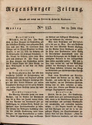 Regensburger Zeitung Montag 29. Juni 1829