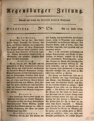 Regensburger Zeitung Donnerstag 23. Juli 1829