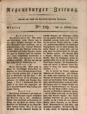 Regensburger Zeitung Montag 19. Oktober 1829