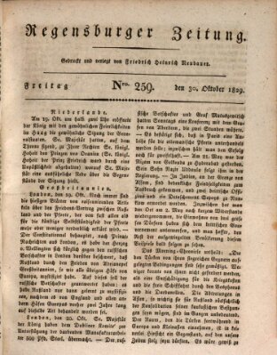 Regensburger Zeitung Freitag 30. Oktober 1829