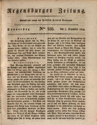 Regensburger Zeitung Donnerstag 3. Dezember 1829