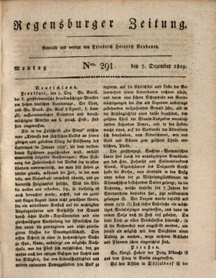 Regensburger Zeitung Montag 7. Dezember 1829