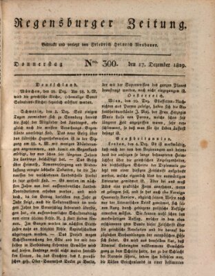 Regensburger Zeitung Donnerstag 17. Dezember 1829