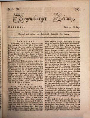 Regensburger Zeitung Dienstag 9. März 1830