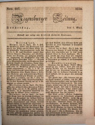 Regensburger Zeitung Donnerstag 6. Mai 1830