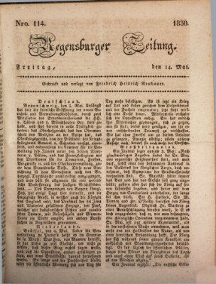 Regensburger Zeitung Freitag 14. Mai 1830