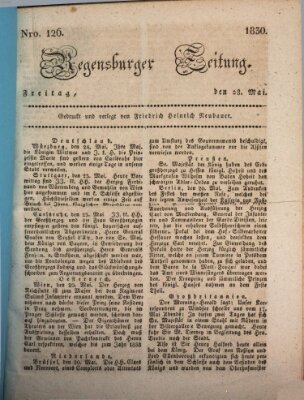 Regensburger Zeitung Freitag 28. Mai 1830