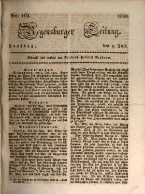 Regensburger Zeitung Freitag 9. Juli 1830