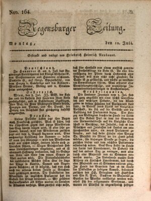 Regensburger Zeitung Montag 12. Juli 1830