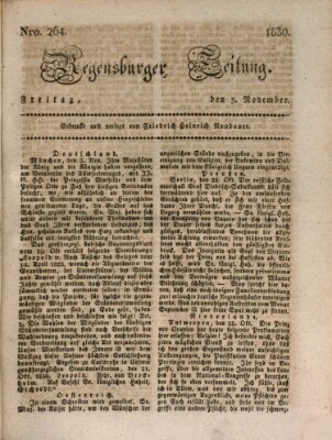 Regensburger Zeitung Freitag 5. November 1830