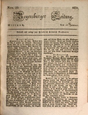 Regensburger Zeitung Mittwoch 26. Januar 1831