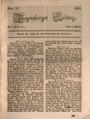 Regensburger Zeitung Dienstag 8. März 1831