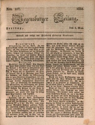 Regensburger Zeitung Freitag 6. Mai 1831