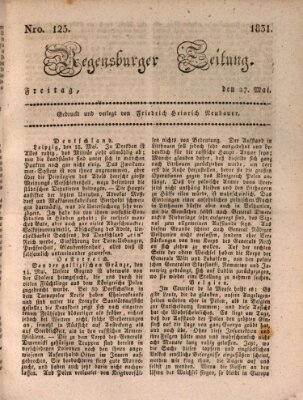 Regensburger Zeitung Freitag 27. Mai 1831