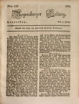 Regensburger Zeitung Donnerstag 9. Juni 1831