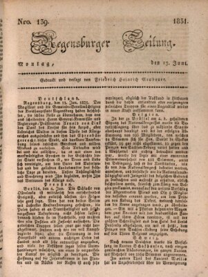 Regensburger Zeitung Montag 13. Juni 1831