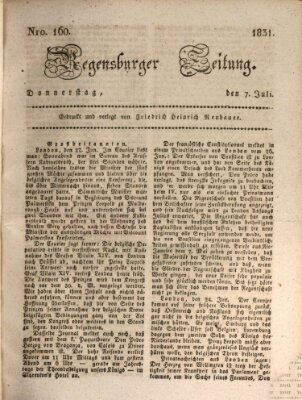 Regensburger Zeitung Donnerstag 7. Juli 1831