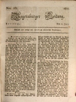 Regensburger Zeitung Freitag 8. Juli 1831