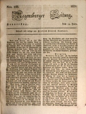 Regensburger Zeitung Donnerstag 14. Juli 1831