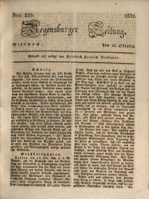 Regensburger Zeitung Mittwoch 26. Oktober 1831