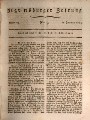 Regensburger Zeitung Mittwoch 11. Januar 1832