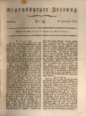 Regensburger Zeitung Montag 23. Januar 1832