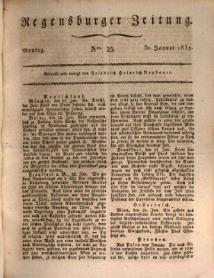 Regensburger Zeitung Montag 30. Januar 1832