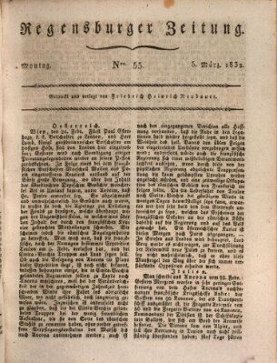 Regensburger Zeitung Montag 5. März 1832