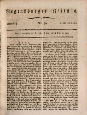 Regensburger Zeitung Dienstag 3. April 1832