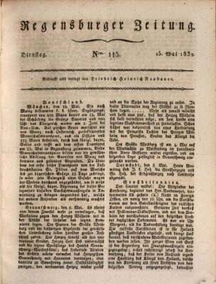 Regensburger Zeitung Dienstag 15. Mai 1832