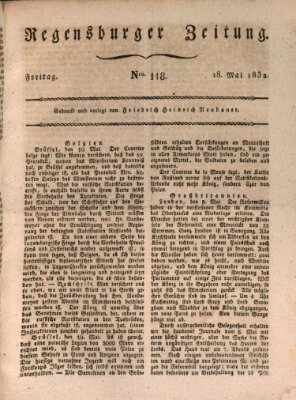 Regensburger Zeitung Freitag 18. Mai 1832