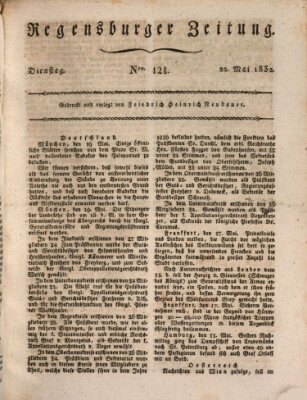 Regensburger Zeitung Dienstag 22. Mai 1832