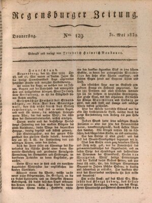 Regensburger Zeitung Donnerstag 31. Mai 1832