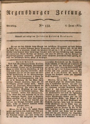 Regensburger Zeitung Montag 4. Juni 1832