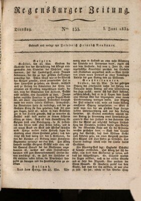 Regensburger Zeitung Dienstag 5. Juni 1832
