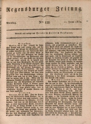 Regensburger Zeitung Montag 11. Juni 1832