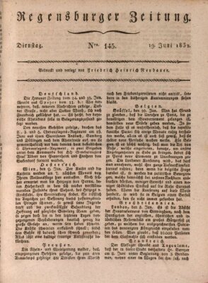 Regensburger Zeitung Dienstag 19. Juni 1832