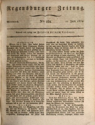 Regensburger Zeitung Mittwoch 11. Juli 1832