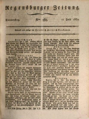 Regensburger Zeitung Donnerstag 12. Juli 1832