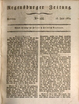 Regensburger Zeitung Freitag 13. Juli 1832