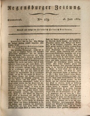 Regensburger Zeitung Samstag 28. Juli 1832