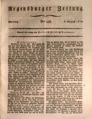 Regensburger Zeitung Montag 6. August 1832