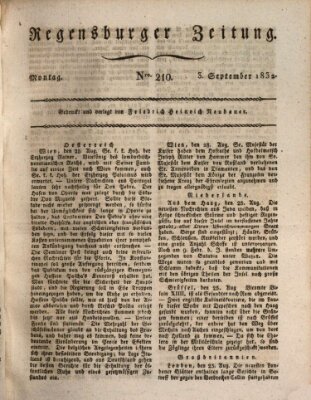 Regensburger Zeitung Montag 3. September 1832