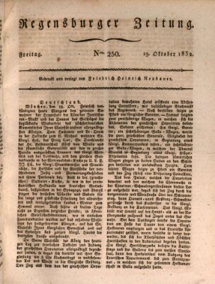 Regensburger Zeitung Freitag 19. Oktober 1832