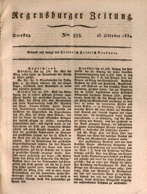 Regensburger Zeitung Dienstag 23. Oktober 1832