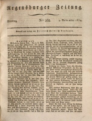 Regensburger Zeitung Freitag 9. November 1832