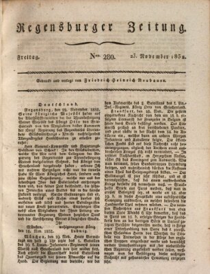 Regensburger Zeitung Freitag 23. November 1832