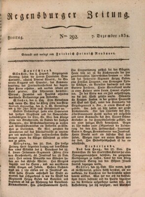 Regensburger Zeitung Freitag 7. Dezember 1832