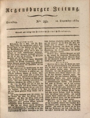 Regensburger Zeitung Dienstag 11. Dezember 1832