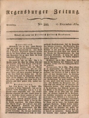 Regensburger Zeitung Sonntag 16. Dezember 1832